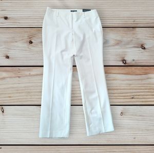 NWOT ANN TAYLOR MODERN FIT STRAIGHT LEG CREAM WOOL BLEND TROUSERS